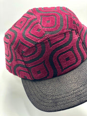 5 Panels Cap Burgundy