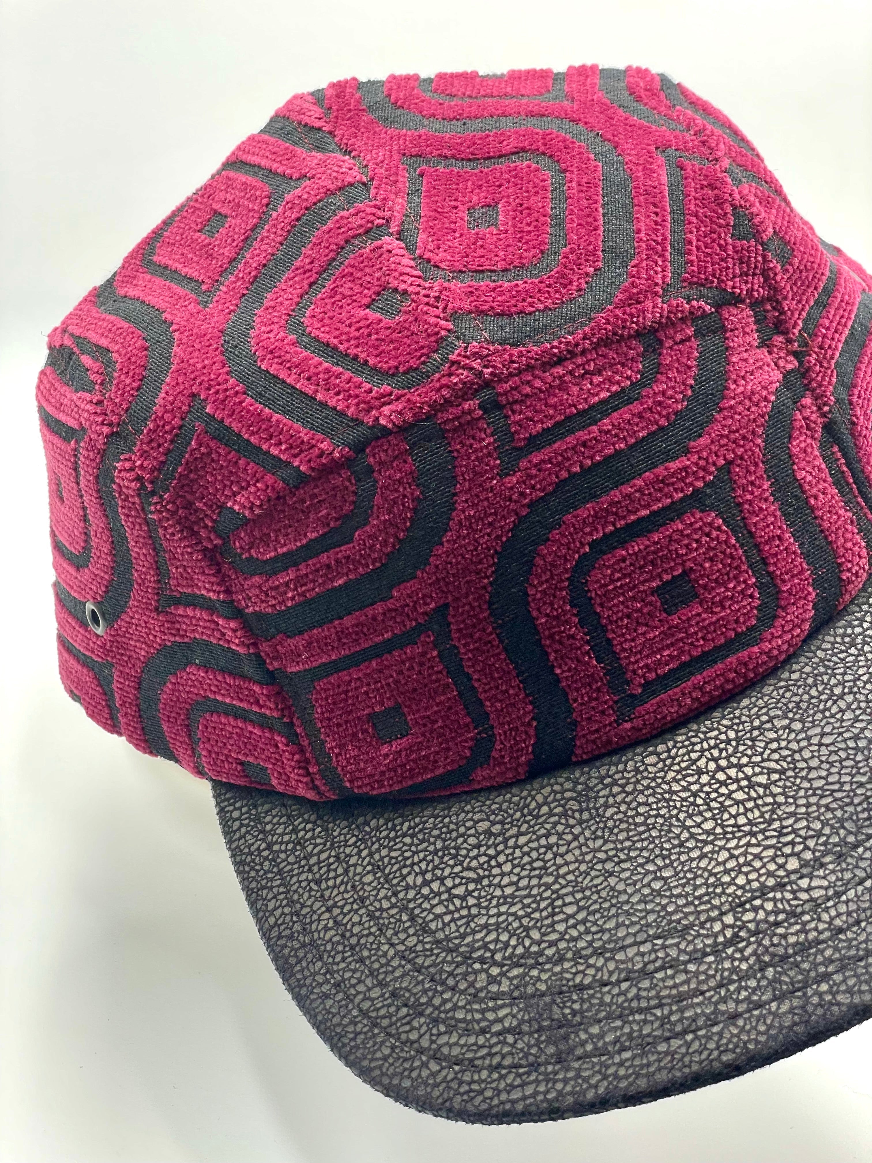 5 Panels Cap Burgundy