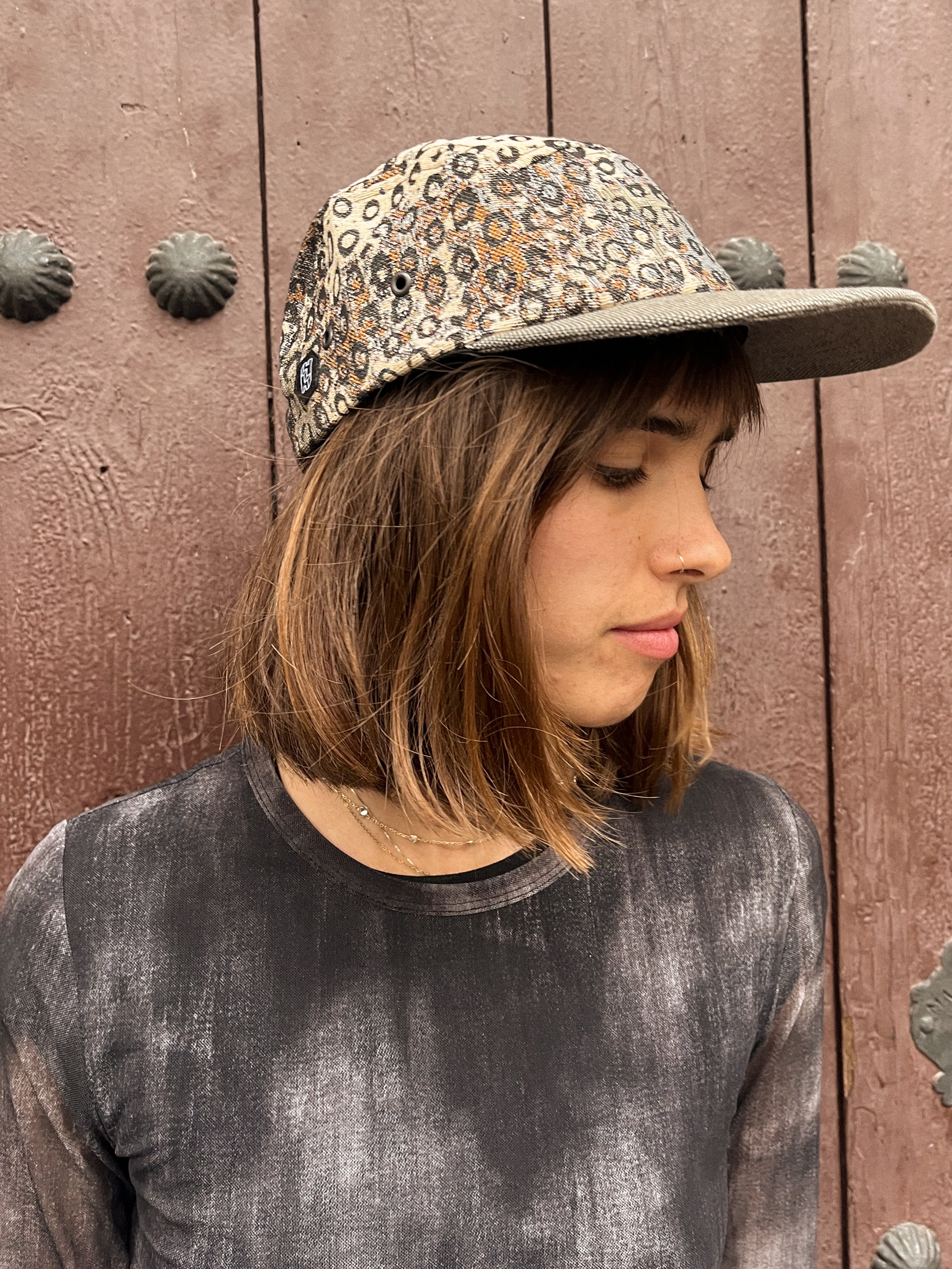 5 Panels Cap Spotted Chai