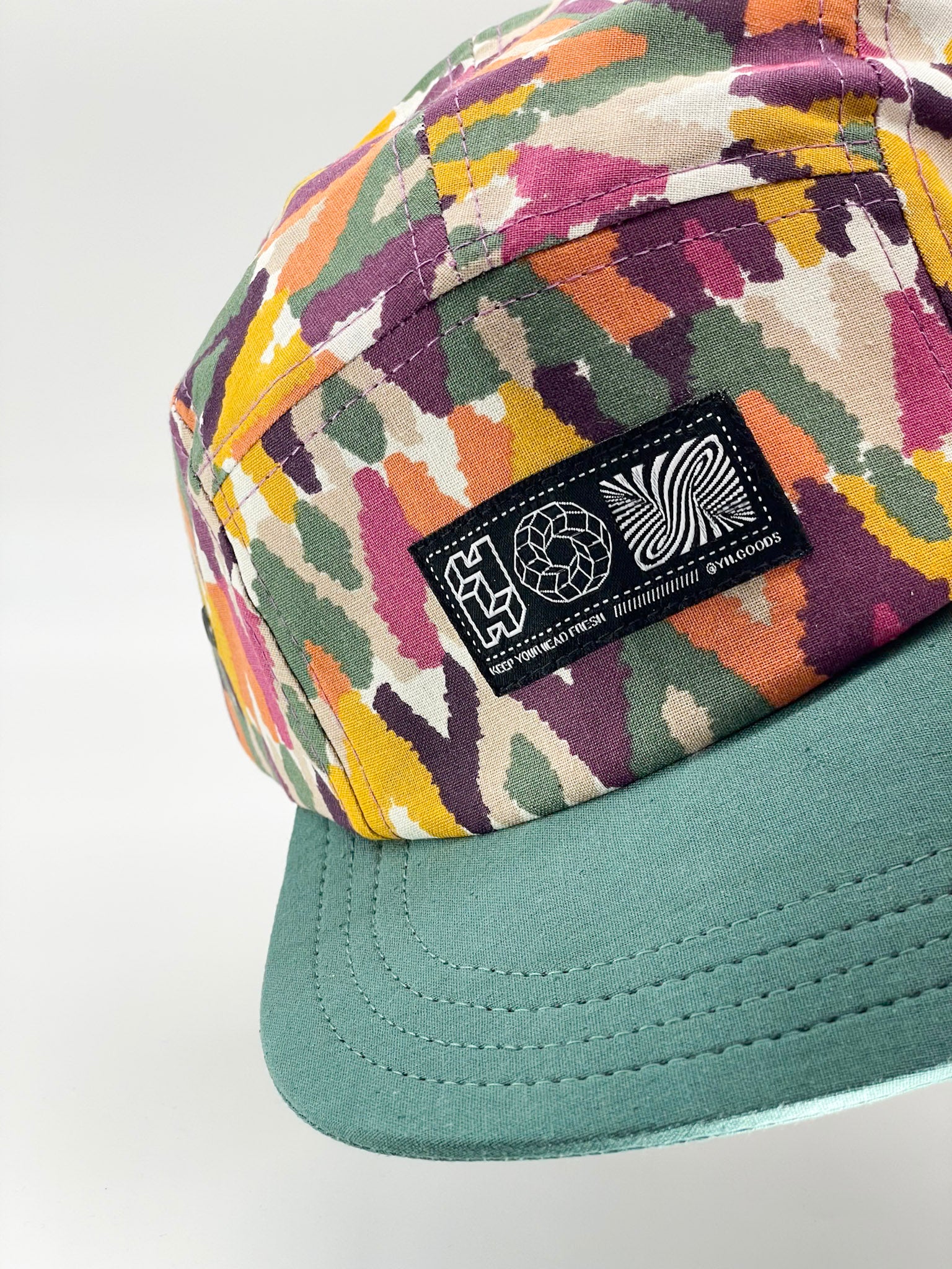 5 Panels Cap Glücklich